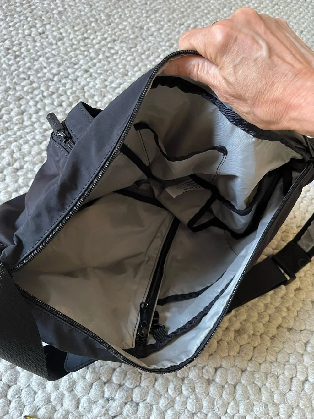 L.L. Bean Black Sling Backpack